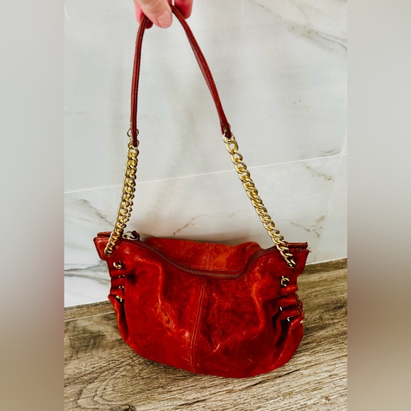 Elegant BrownLeather Shoulder Bag - Picture 1 of 10